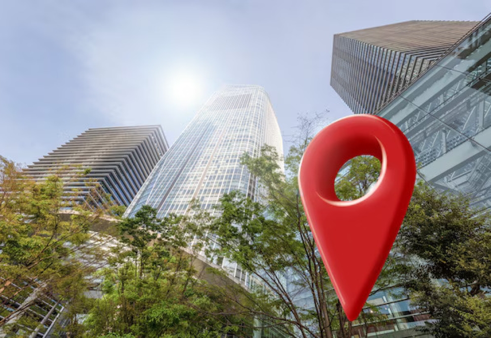 location-symbol-city-low-angle_23-2149764142