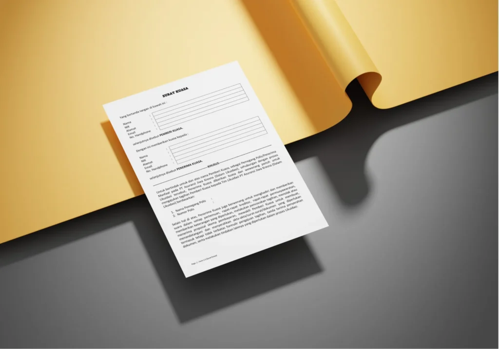 Contoh Format Surat Kuasa