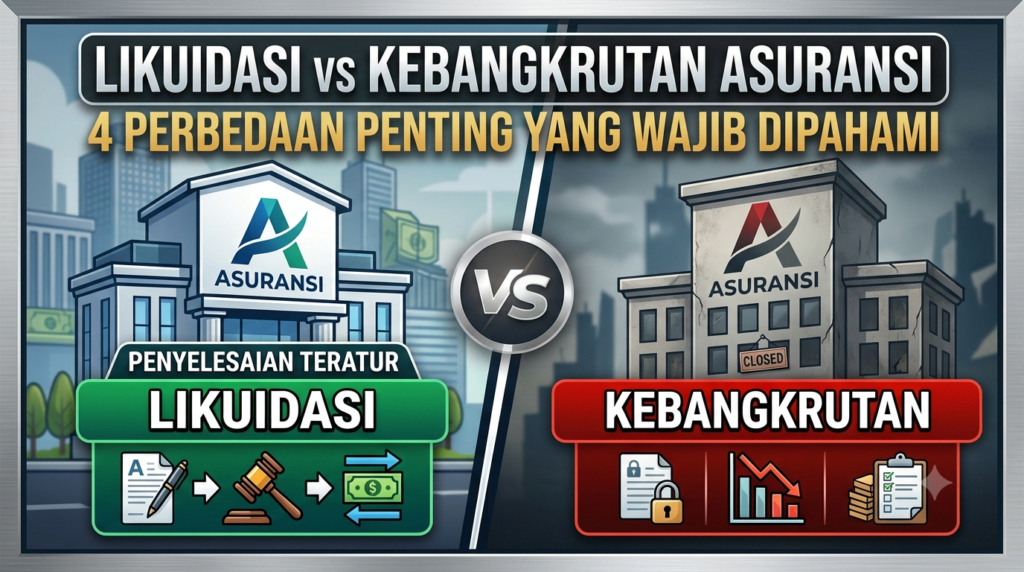 Likuidasi vs kebangkrutan asuransi