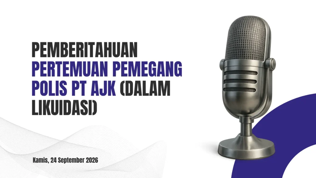 Pemberitahuan Pertemuan Pemegang Polis PT AJK